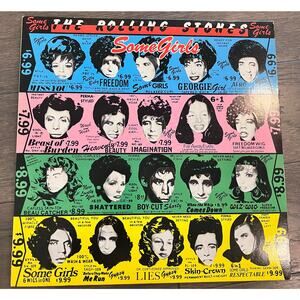 Rolling Stones SOME GIRLS 1978 Die-Cut LP Vinyl Original Press VG/VG
